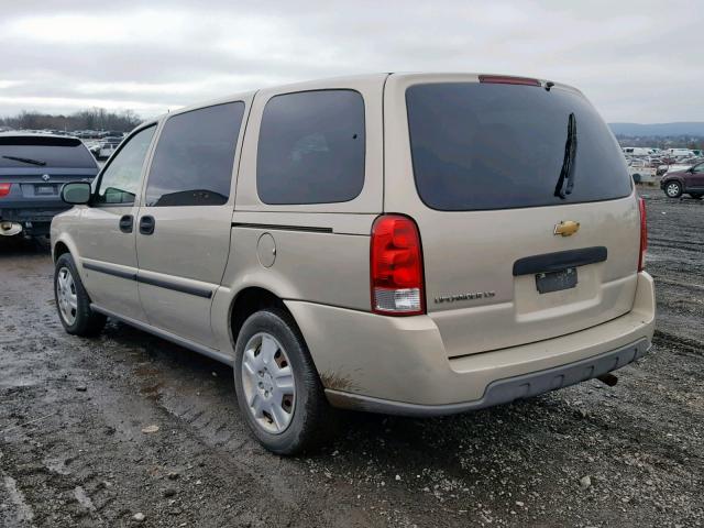 1GNDV231X7D160478 - 2007 CHEVROLET UPLANDER L Qəhvəyi foto 3