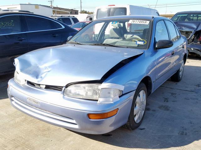 1Y1SK5268SZ102786 - 1995 GEO PRIZM BASE BLUE photo 2