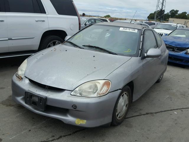 JHMZE137X2T001583 - 2002 HONDA INSIGHT SILVER photo 2