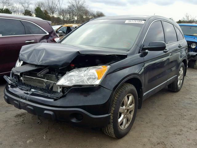 JHLRE48767C079476 - 2007 HONDA CR-V EXL BLACK photo 2