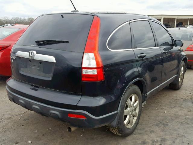 JHLRE48767C079476 - 2007 HONDA CR-V EXL BLACK photo 4