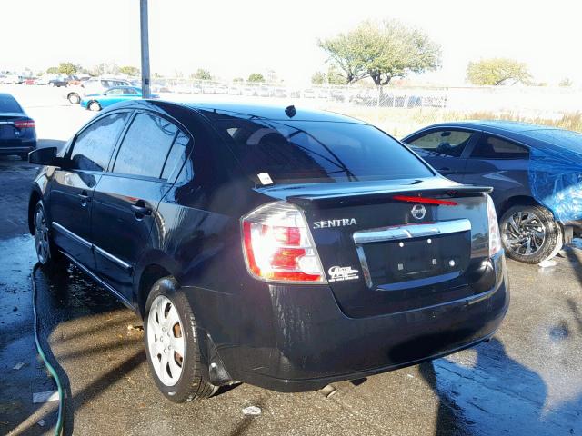 3N1AB6AP9BL651598 - 2011 NISSAN SENTRA 2.0 BLACK photo 3