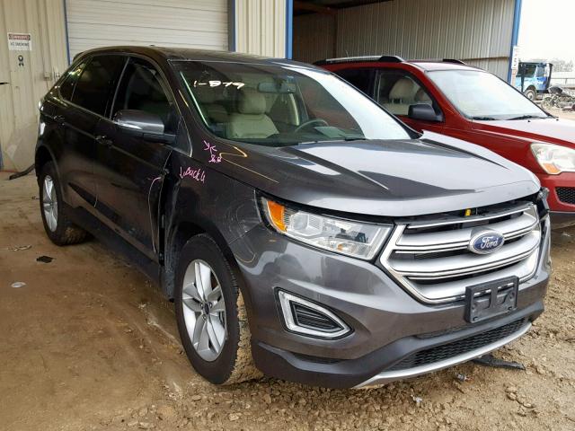 2FMTK3J81FBB58993 - 2015 FORD EDGE SEL GRAY photo 1