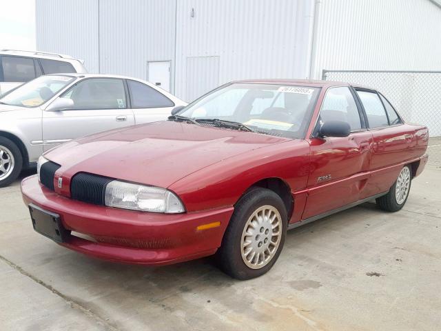 1G3NL52M0TM321558 - 1996 OLDSMOBILE ACHIEVA SL RED photo 2