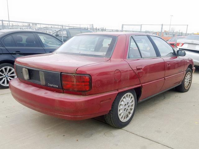 1G3NL52M0TM321558 - 1996 OLDSMOBILE ACHIEVA SL RED photo 4