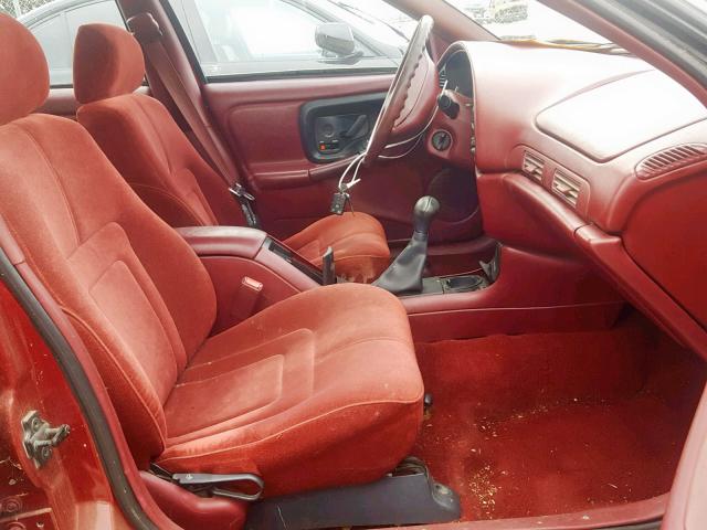 1G3NL52M0TM321558 - 1996 OLDSMOBILE ACHIEVA SL RED photo 5