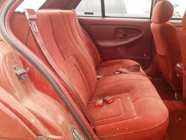 1G3NL52M0TM321558 - 1996 OLDSMOBILE ACHIEVA SL RED photo 6