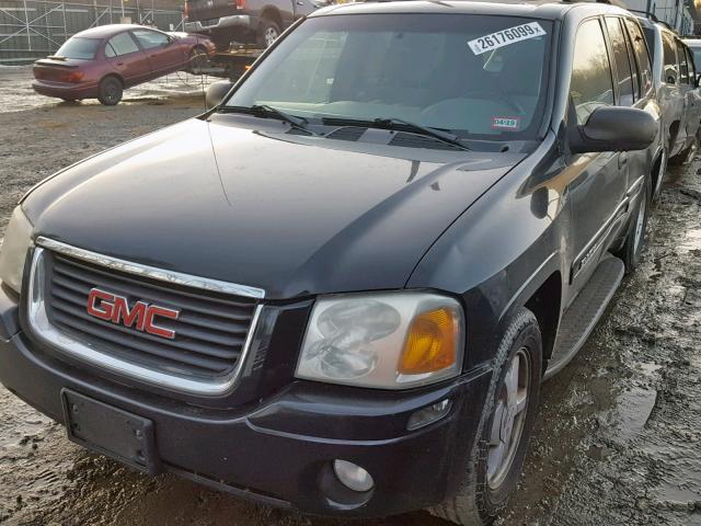 1GKDT13S522266511 - 2002 GMC ENVOY BLACK photo 2