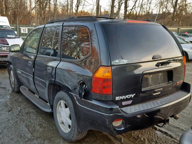 1GKDT13S522266511 - 2002 GMC ENVOY BLACK photo 3