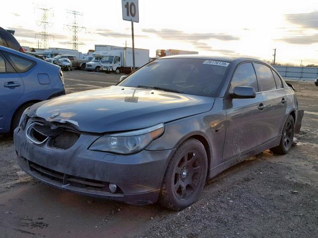 WBANA53584B855334 - 2004 BMW 525 I GRAY photo 2