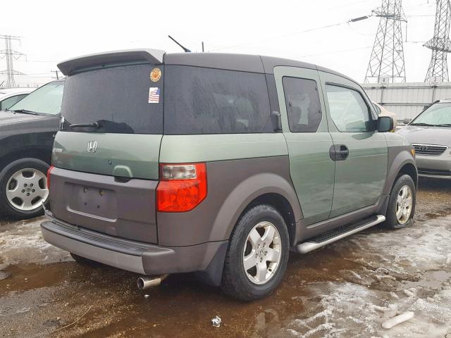 5J6YH28504L032629 - 2004 HONDA ELEMENT EX GREEN photo 4