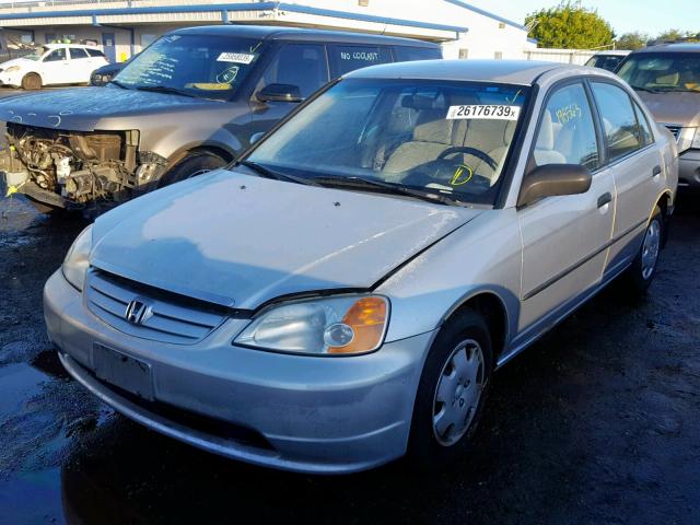 2HGES16182H513521 - 2002 HONDA CIVIC DX SILVER photo 2