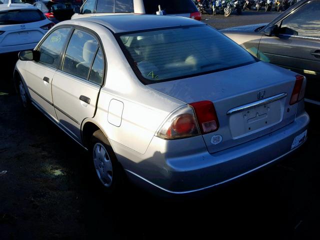 2HGES16182H513521 - 2002 HONDA CIVIC DX SILVER photo 3