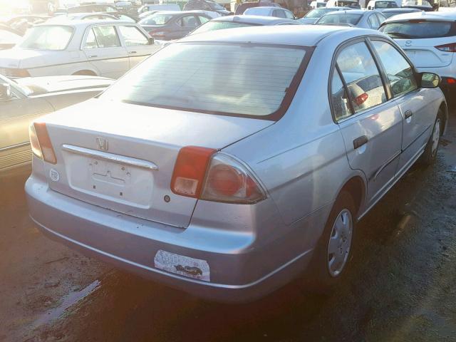 2HGES16182H513521 - 2002 HONDA CIVIC DX SILVER photo 4