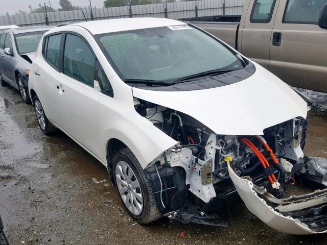 1N4AZ0CP1FC333128 - 2015 NISSAN LEAF S WHITE photo 1