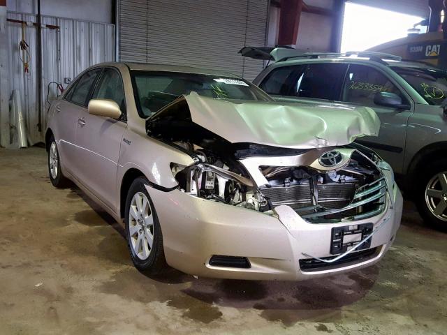 4T1BB46K78U054897 - 2008 TOYOTA CAMRY HYBR GOLD photo 1