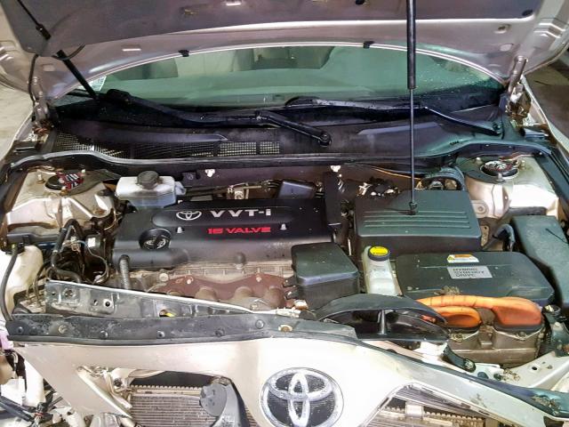 4T1BB46K78U054897 - 2008 TOYOTA CAMRY HYBR GOLD photo 7