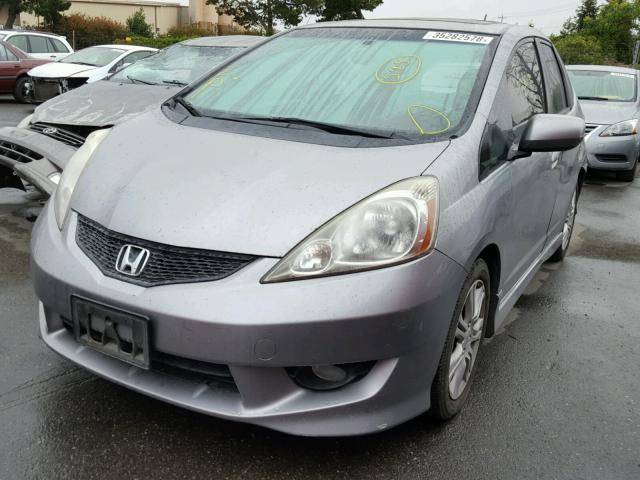 JHMGE8H49AS007894 - 2010 HONDA FIT SPORT GRAY photo 2