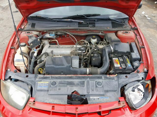 1G1JF52F057117781 - 2005 CHEVROLET CAVALIER L RED photo 7