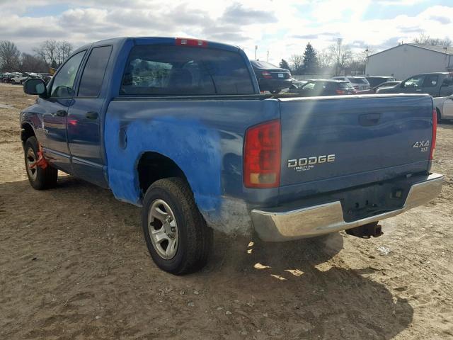 1D7HU18N93S206395 - 2003 DODGE RAM 1500 S BLUE photo 3