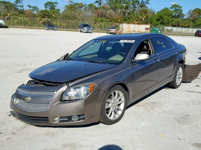 1G1ZE5E15BF188613 - 2011 CHEVROLET MALIBU LTZ BROWN photo 2