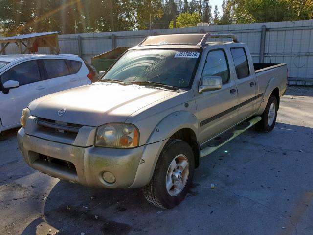 1N6ED29X42C305019 - 2002 NISSAN FRONTIER C TAN photo 2