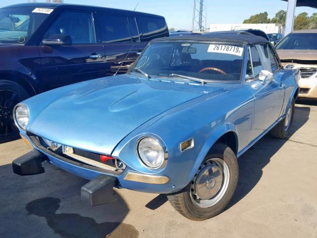 124CS10081143 - 1974 FIAT SPIDER BLUE photo 2