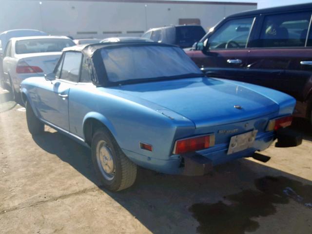 124CS10081143 - 1974 FIAT SPIDER BLUE photo 3