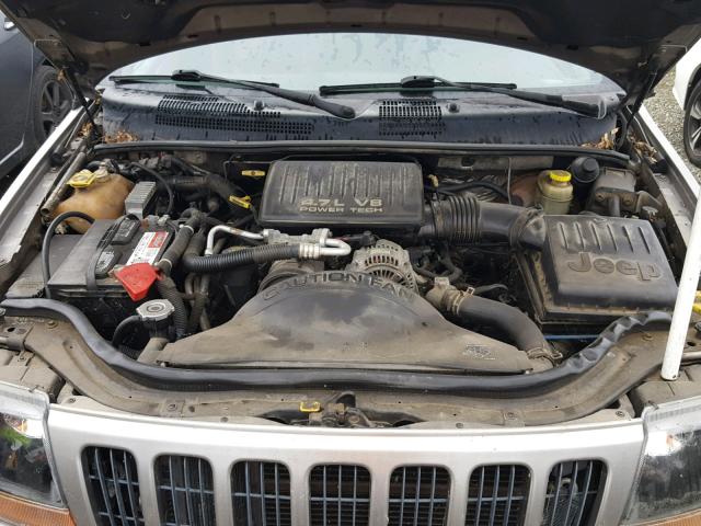 1J4GW68N6XC686547 - 1999 JEEP GRAND CHER GRAY photo 7