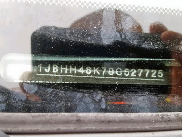 1J8HH48K79C527725 - 2009 JEEP COMMANDER WHITE photo 10