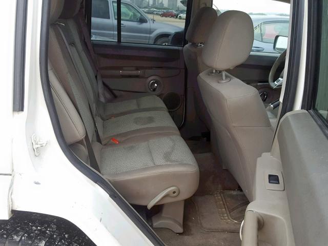 1J8HH48K79C527725 - 2009 JEEP COMMANDER WHITE photo 6