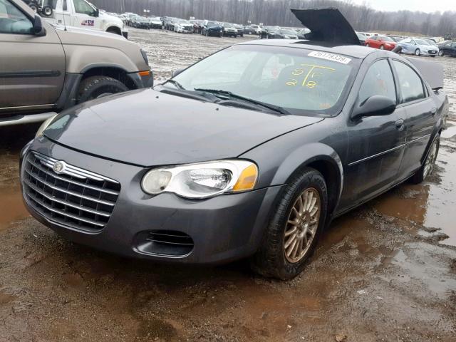 1C3EL46X84N277839 - 2004 CHRYSLER SEBRING LX GRAY photo 2