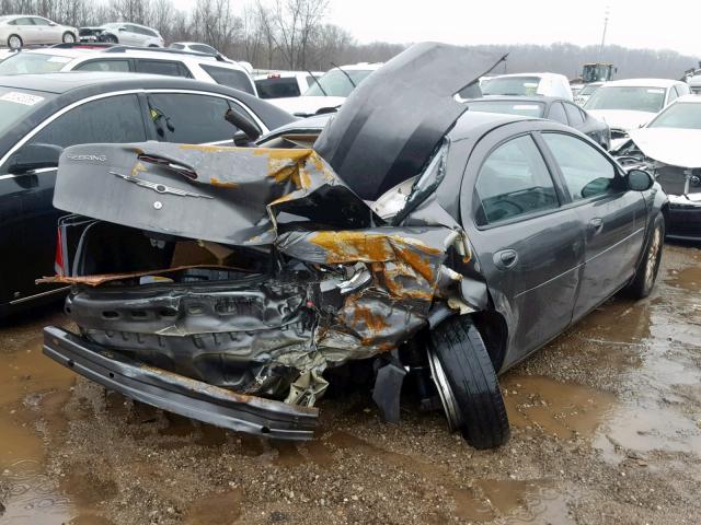 1C3EL46X84N277839 - 2004 CHRYSLER SEBRING LX GRAY photo 4