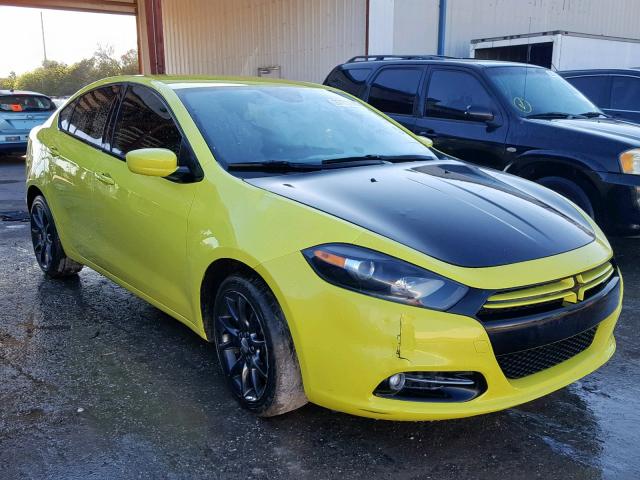 1C3CDFBH6DD230779 - 2013 DODGE DART SXT YELLOW photo 1