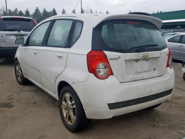 KL1TD6DEXBB126584 - 2011 CHEVROLET AVEO LS WHITE photo 3