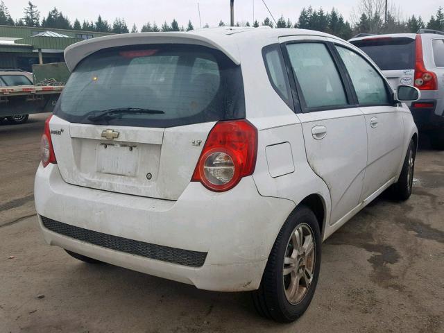 KL1TD6DEXBB126584 - 2011 CHEVROLET AVEO LS WHITE photo 4