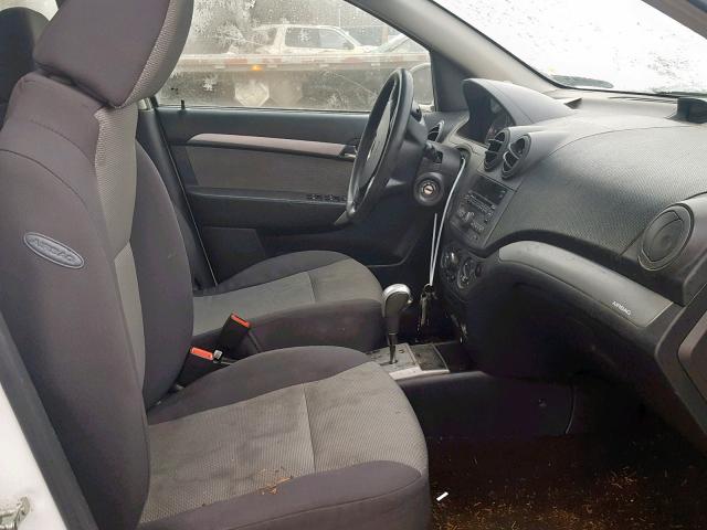 KL1TD6DEXBB126584 - 2011 CHEVROLET AVEO LS WHITE photo 5