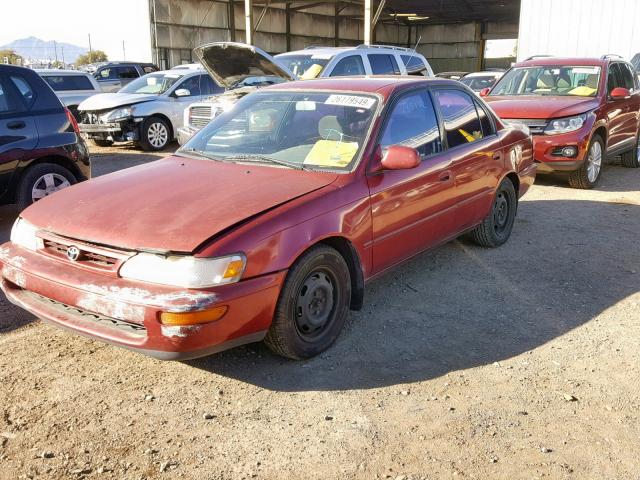 1NXBB02E4VZ611317 - 1997 TOYOTA COROLLA DX RED photo 2