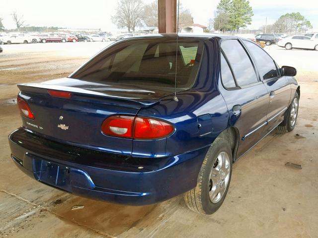 1G1JF524927240845 - 2002 CHEVROLET CAVALIER L BLUE photo 4