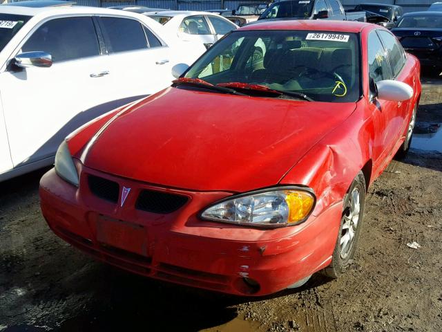 1G2NF52F63C138930 - 2003 PONTIAC GRAND AM S RED photo 2