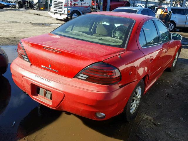 1G2NF52F63C138930 - 2003 PONTIAC GRAND AM S RED photo 4