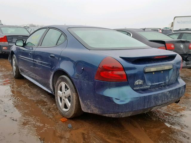 2G2WP522X51316538 - 2005 PONTIAC GRAND PRIX BLUE photo 3