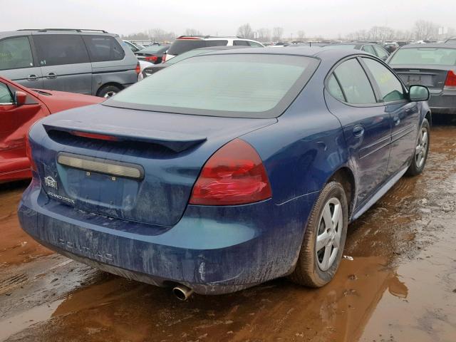 2G2WP522X51316538 - 2005 PONTIAC GRAND PRIX BLUE photo 4