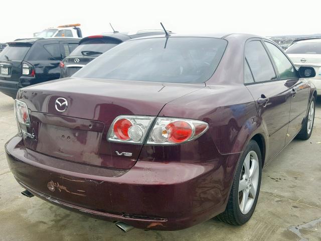 1YVHP80D465M65953 - 2006 MAZDA 6 S PURPLE photo 4