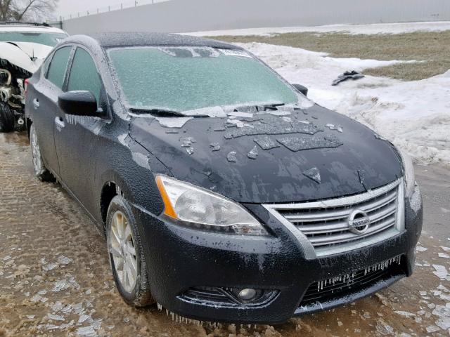 3N1AB7AP1DL669294 - 2013 NISSAN SENTRA S BLACK photo 1