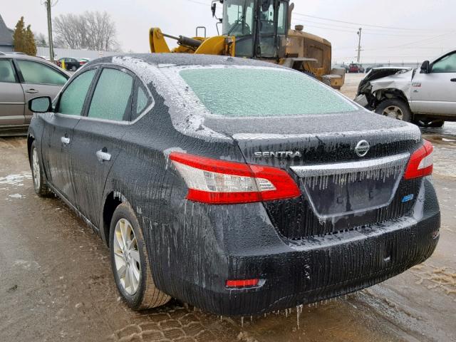 3N1AB7AP1DL669294 - 2013 NISSAN SENTRA S BLACK photo 3