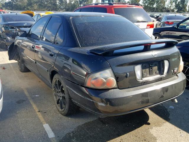 3N1AB51D62L716486 - 2002 NISSAN SENTRA SE- BLACK photo 3