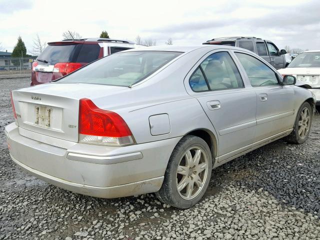 YV1RS592862542960 - 2006 VOLVO S60 2.5T SILVER photo 4