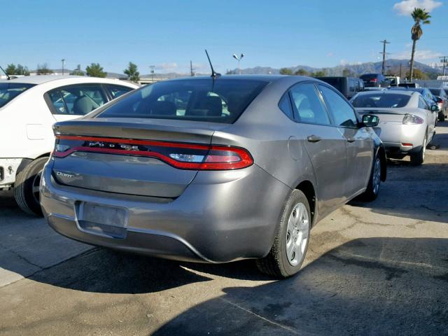 1C3CDFAA8DD175160 - 2013 DODGE DART SE GRAY photo 4