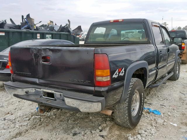 1GCGK13U71F147623 - 2001 CHEVROLET SILVERADO BLACK photo 4